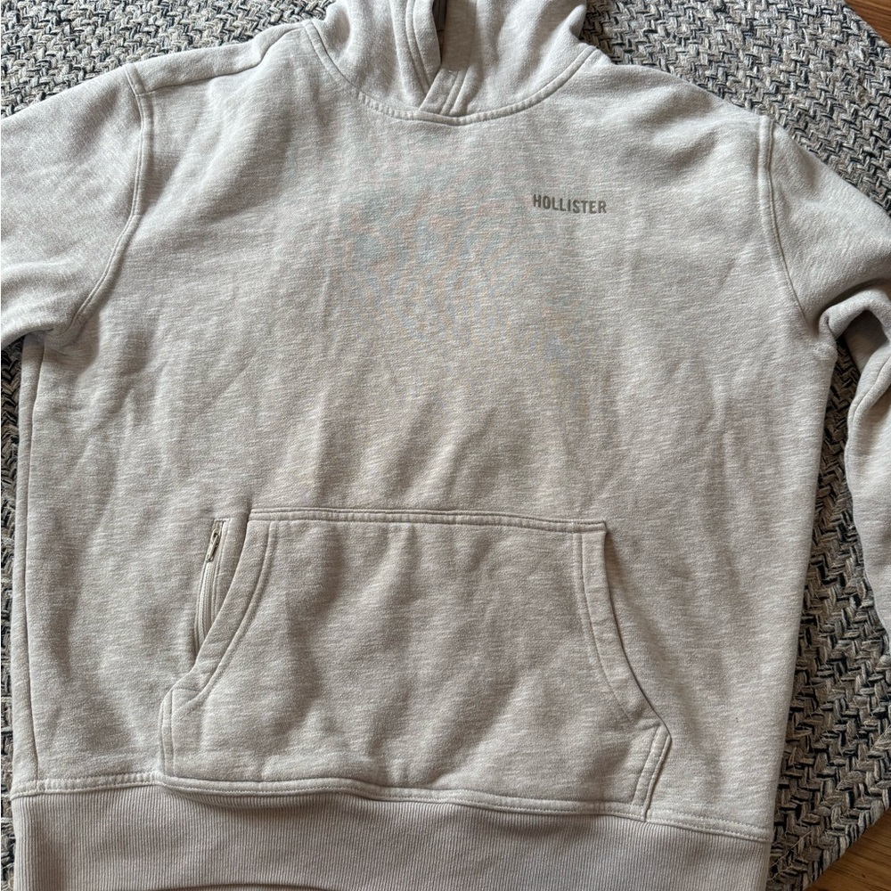Hollister Light khaki Relaxed Fit Hoodie